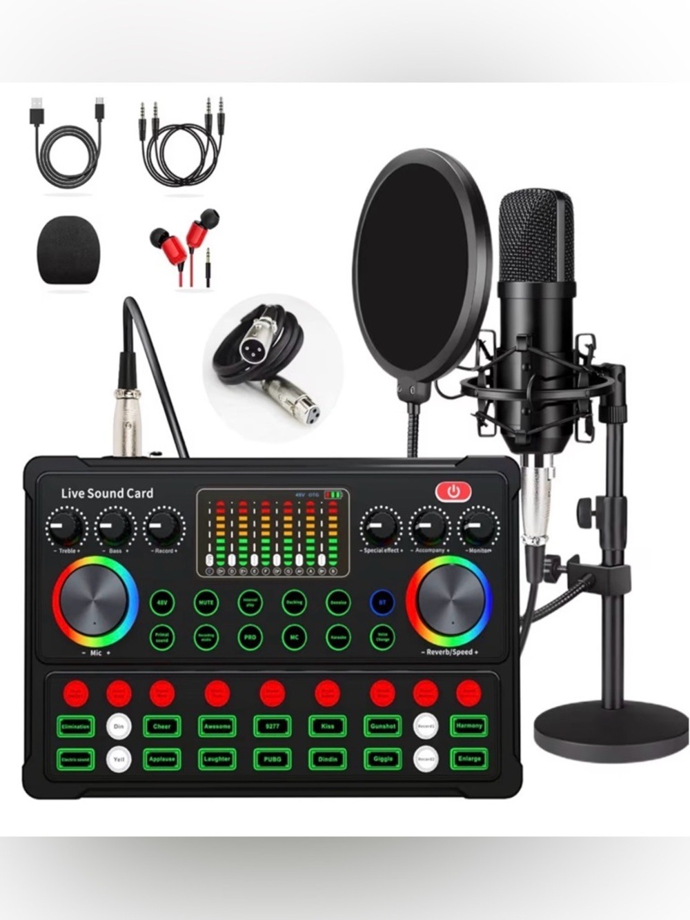 Podcast Microphone Bundle XLR 48V